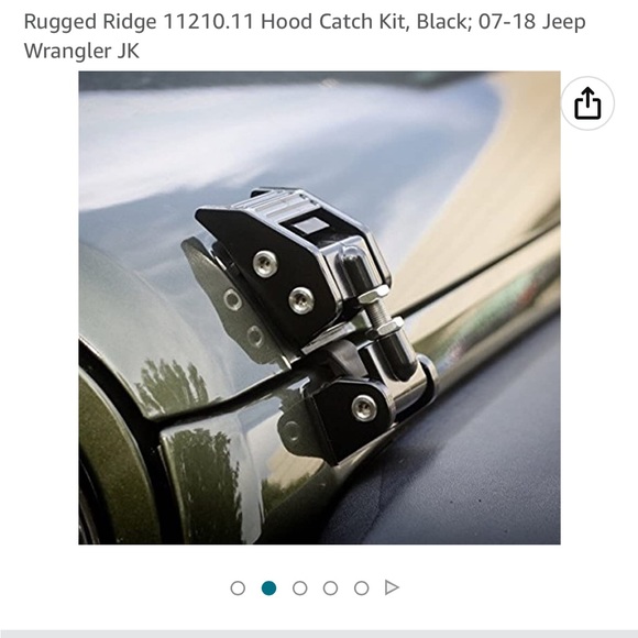 Rugged Ridge Jeep Hood Latch Kit for Jeep Wrangler JK - Picture 2 of 2
